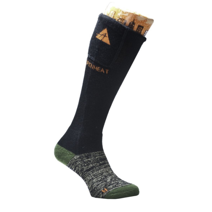 ALPENHEAT Chaussette Chauffantes seul Laine Merino