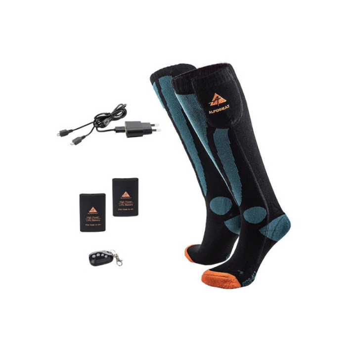 ALPENHEAT Chaussettes Chauffantes Merino RC Grand froid