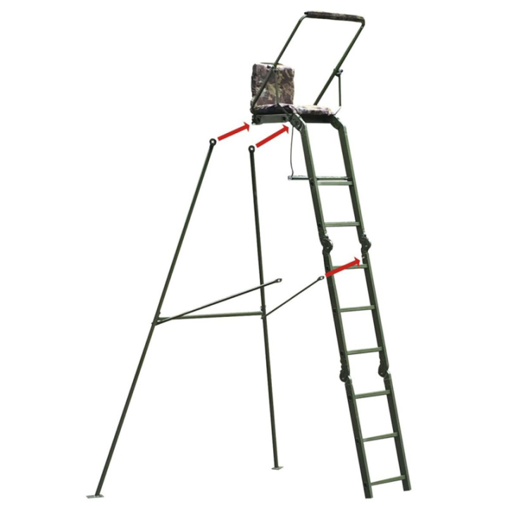 Pieds pour échelle mirador aluminium pliable