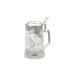 Chope de bière avec gravure