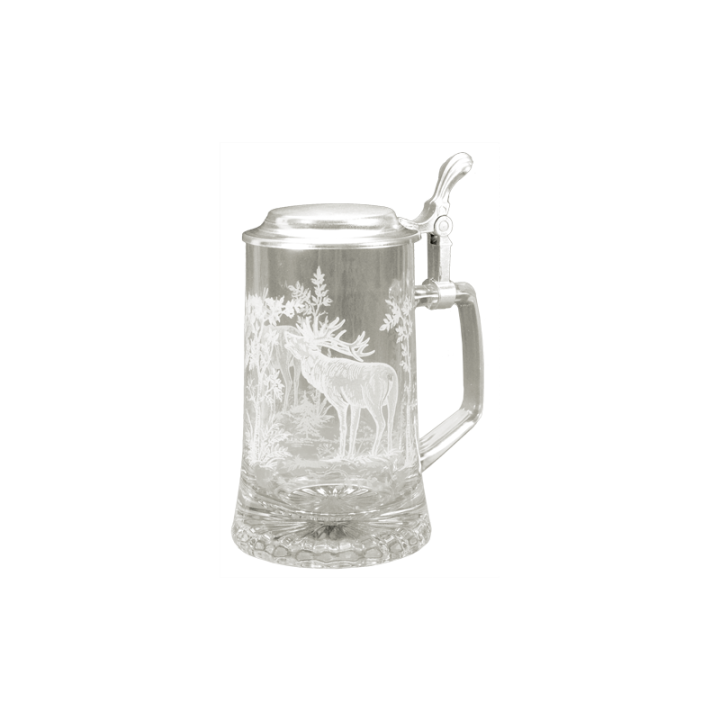 Chope de bière avec gravure