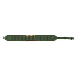 Cartouchière en tissu nylon vert, cal. 12