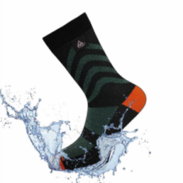 CHAUSSETTES IMPERMÉABLE ÉCO RESPONSABLES VERJURI ECO-DRY VERT