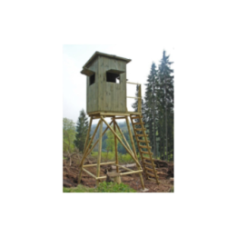 Mirador Affût type fermé  avec balcon hauteur 3m