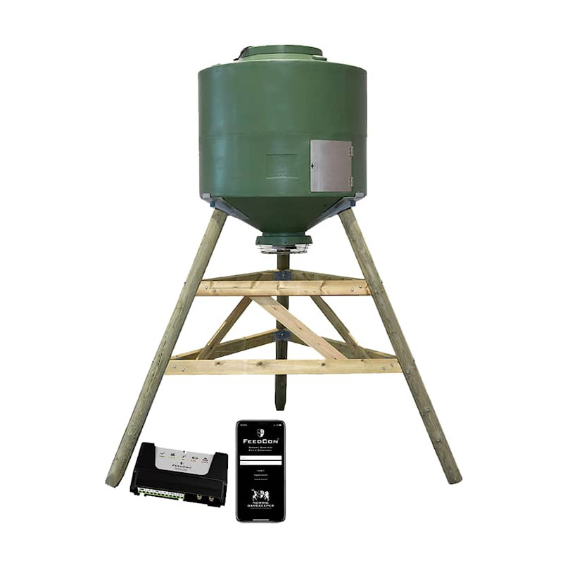 Agrainoir piloté à distance sur pied NORDIC - 1000 litres FEEDCON