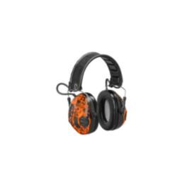 CASQUE 3M PELTOR SPORTTAC - COQUILLES VERTES/ORANGES DIGITAL CAMO
