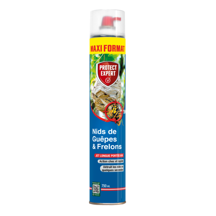 Aérosol 750ml Nids de Guêpes et Frelons Maxi Format de PROTECT EXPERT
