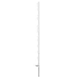 10 PIQUETS PLASTIQUES RECYCLÉS BLANCS 105 CM HORIZONT