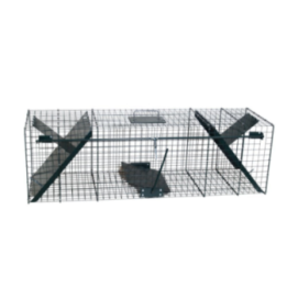 PIÈGE POUR RATON LAVEUR 2 ENTRÉES, 100 X 30 X 30 CM
