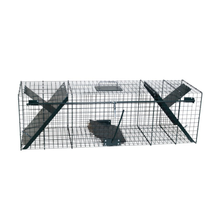 PIÈGE POUR RATON LAVEUR 2 ENTRÉES, 100 X 30 X 30 CM